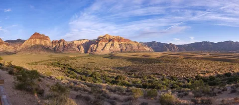 Red Rocks Canyon Sunrise Pano