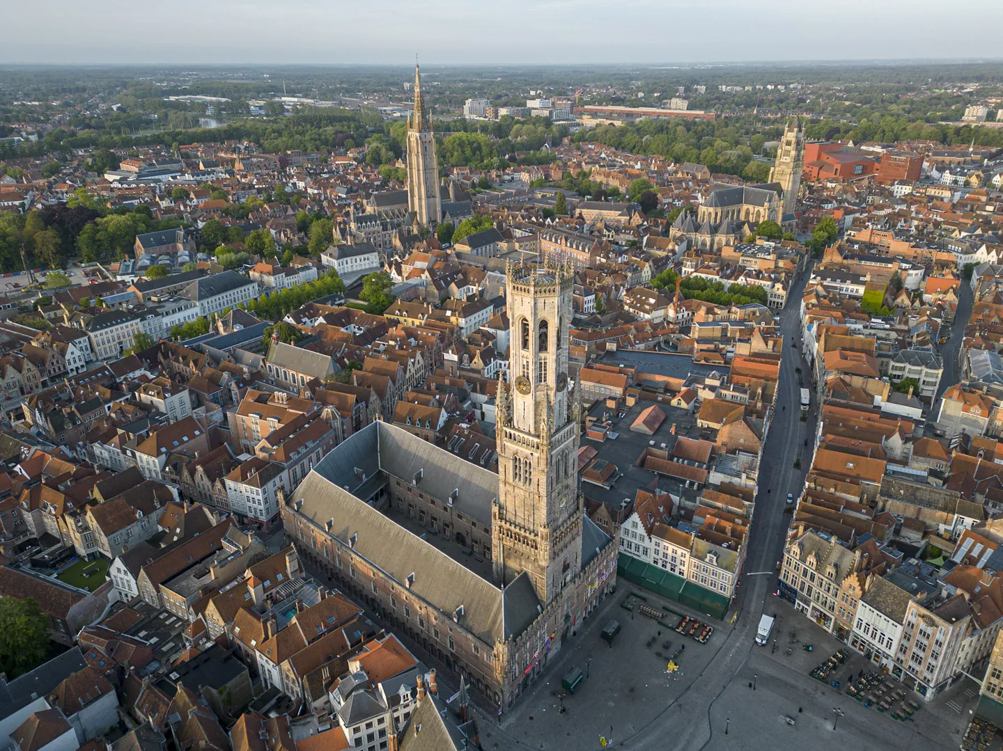Bruges Belfry and Markt Square