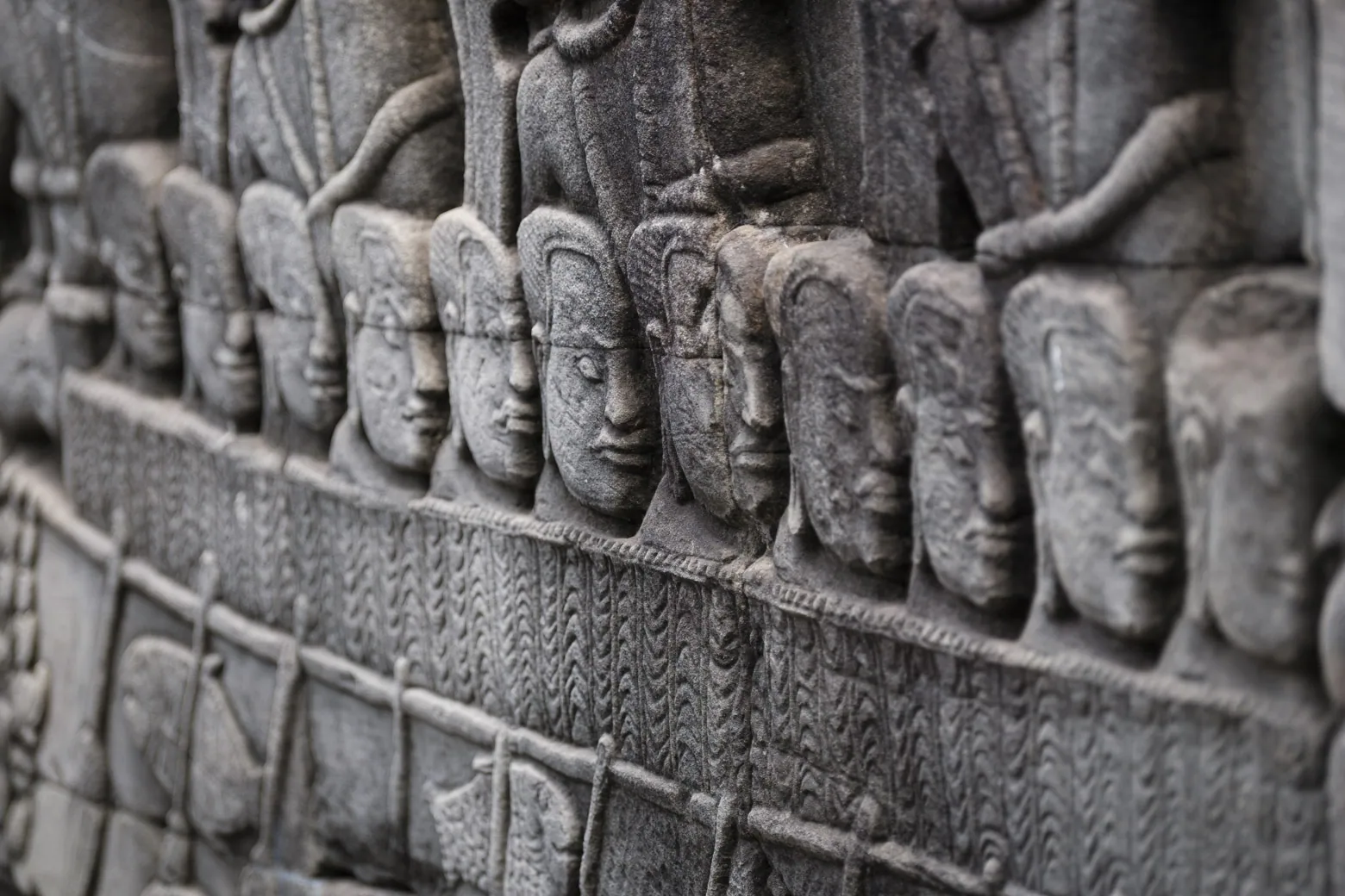 Bas-relief heads, Bayon Temple
