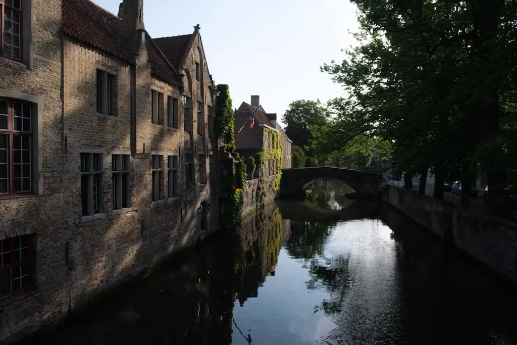 Main Canal of Bruges at Sunrise