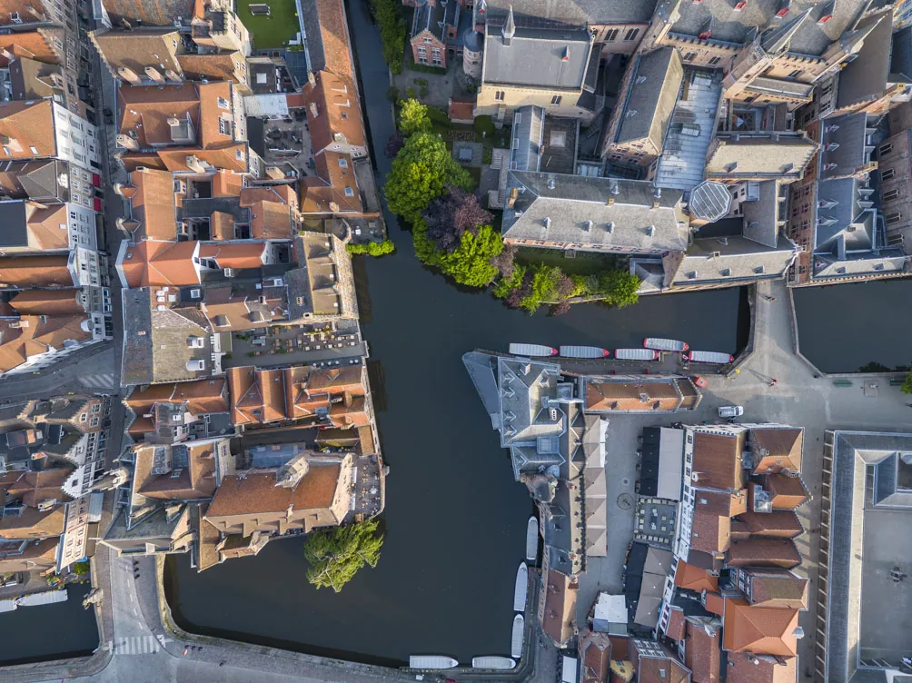 Rosary Quay from Above, Bruges