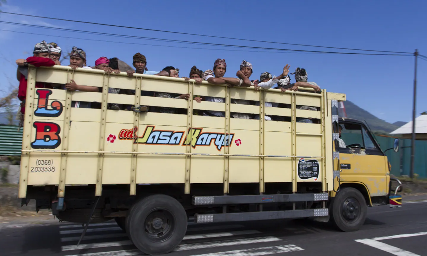 Labourers on a Truck