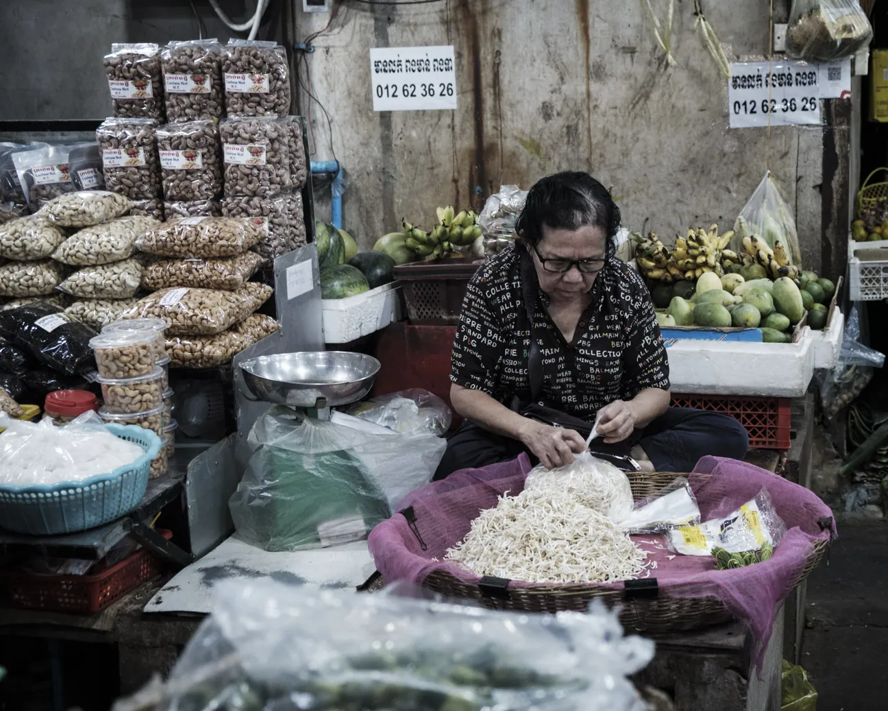 Sprout lady, Old Market Siem Reap