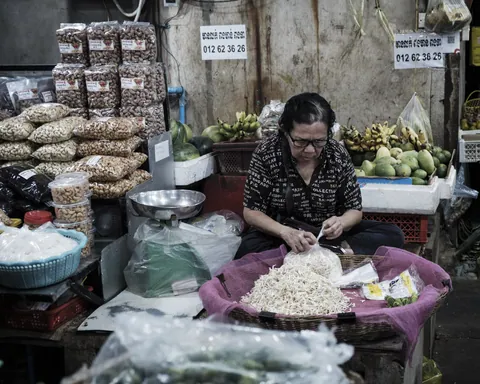 Sprout lady, Old Market Siem Reap