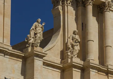 Detail of Duomo Statue, Noto