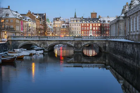 Frederiksholms Kanal at Dawn, Copenhagen