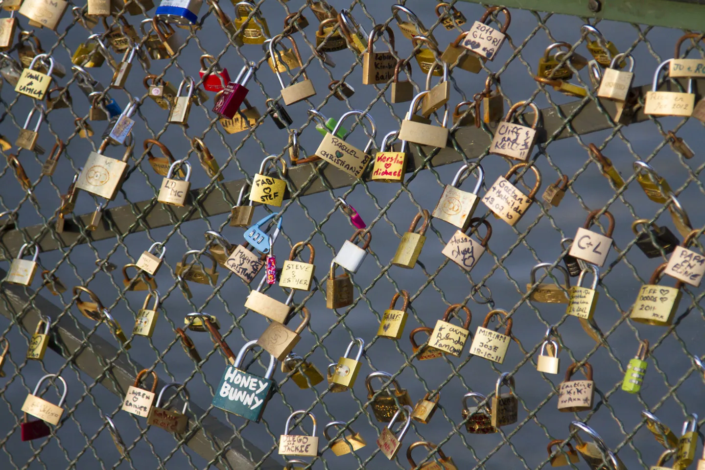 "Love Padlocks" on the Pont des Arts