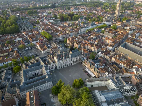The Burg Square from above, Bruges