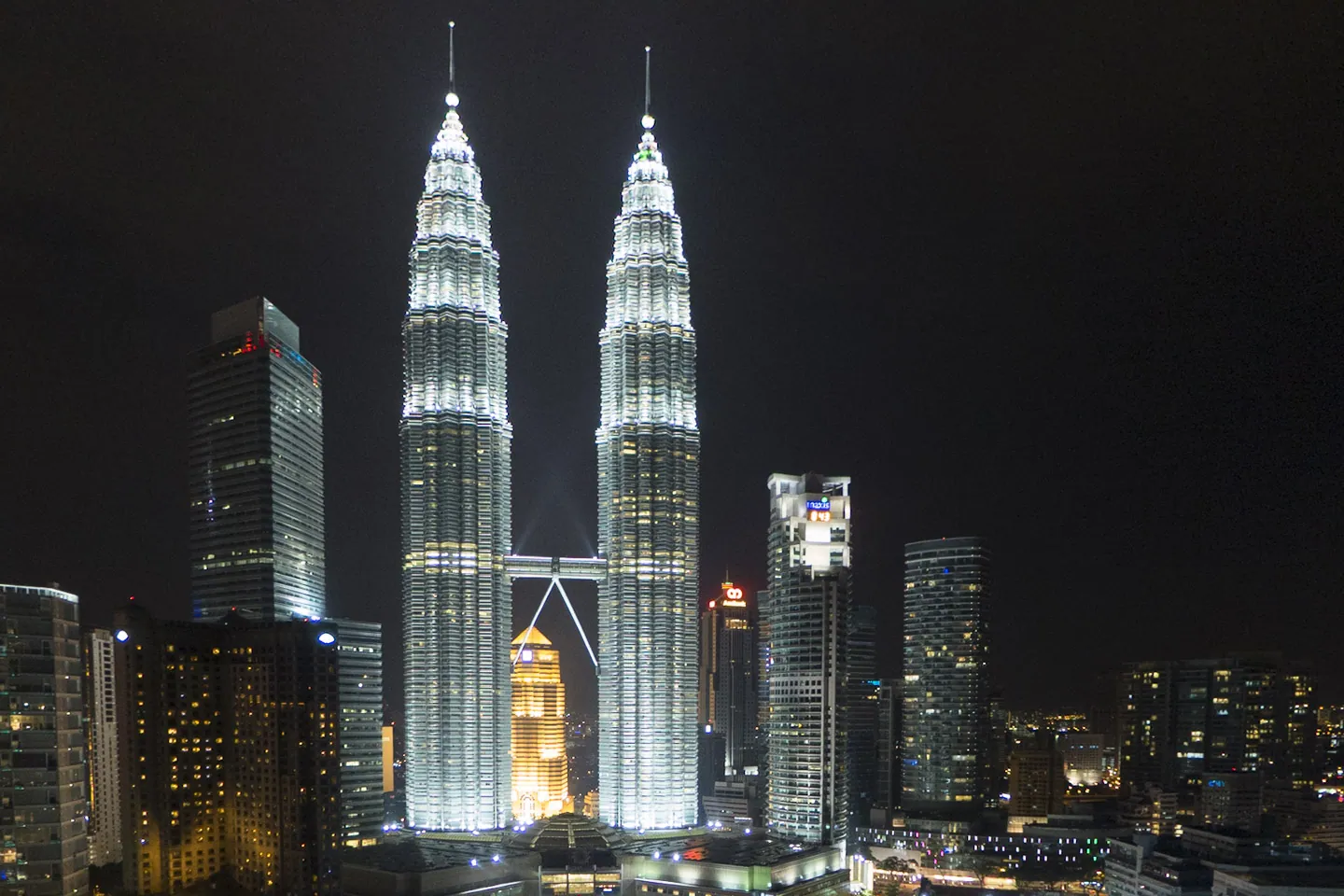 Petronas Towers at Night (from the Traders Hotel)