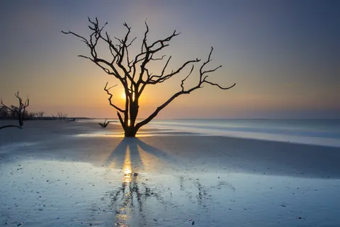 Sunrise at Botany Bay, Edisto Island