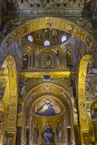 Interior of the Capella Palatina, Palermo
