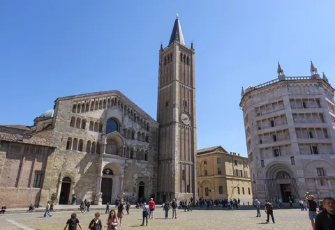 Piazza Duomo and the Baptistry, Parma