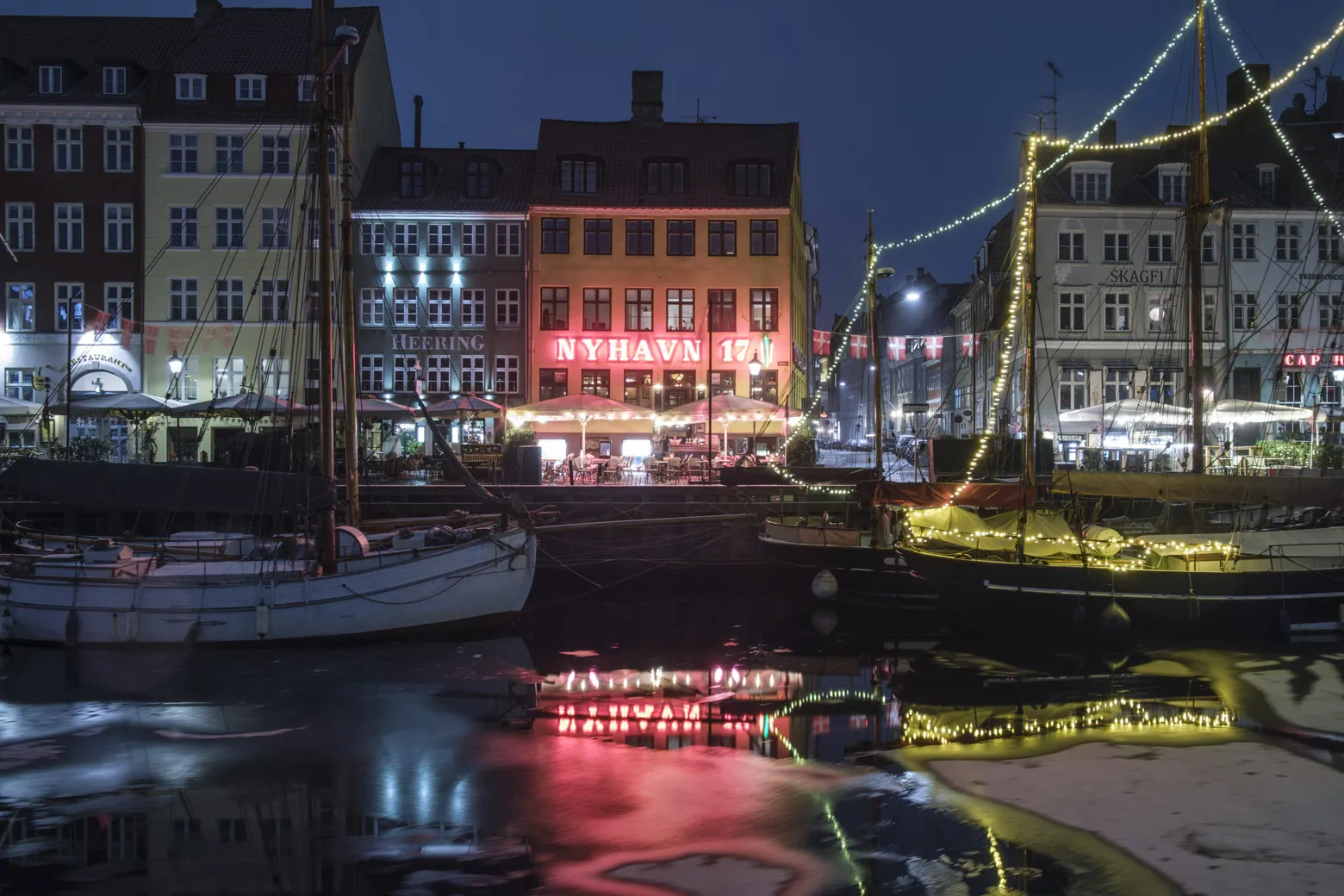 Nyhavn by Night, Copenhagen
