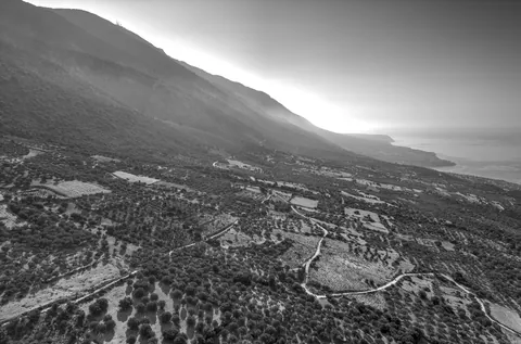 Mount Aenos in the morning mist