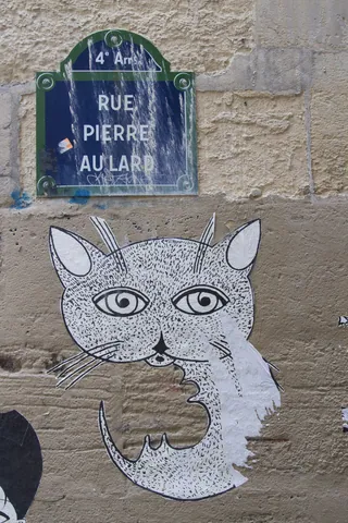 Street art in the Marais