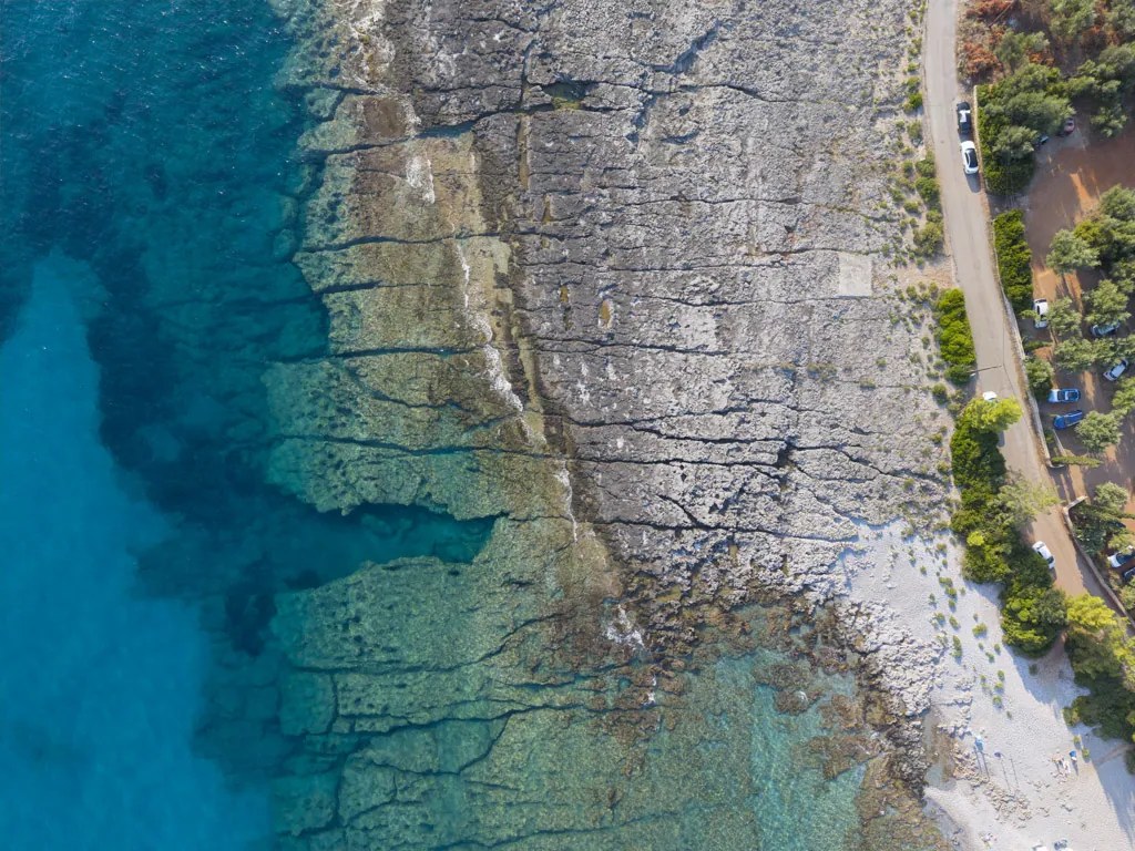 Kardamyli Coast from above