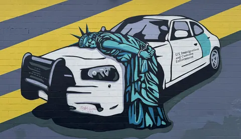 Anti-ICE street art, Las Vegas Arts District