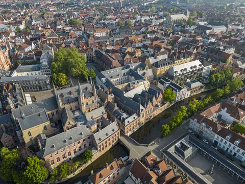 Central Bruges from Above
