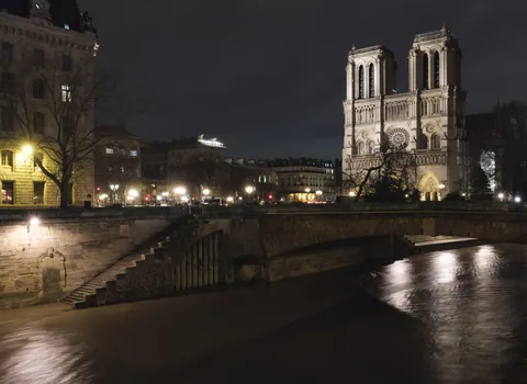 Notre-Dame and flooded Seine