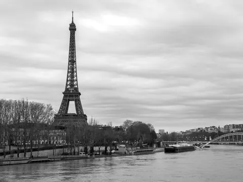 Cloudy Eiffel Tower