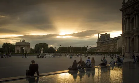 Sunset at the Louvre